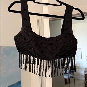Black Beaded Top